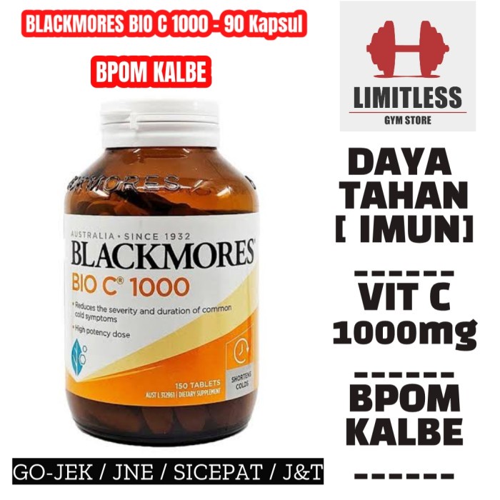 BLACKMORES BIO C 1000mg 90 Tablet Vit Vitamin C 1000 mg BPOM KALBE