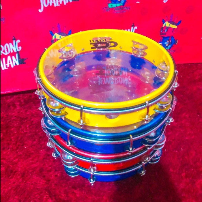 Tamborin - Ready Stok Riq Hadroh Tamborine Hadroh Kecrek Mika Tamborin Mika