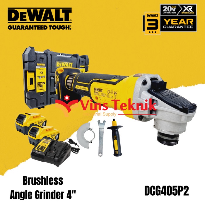 DeWalt Mesin Gerinda Baterai Cordless Grinder DCG405 DCG 405 20Volt -Megah CT