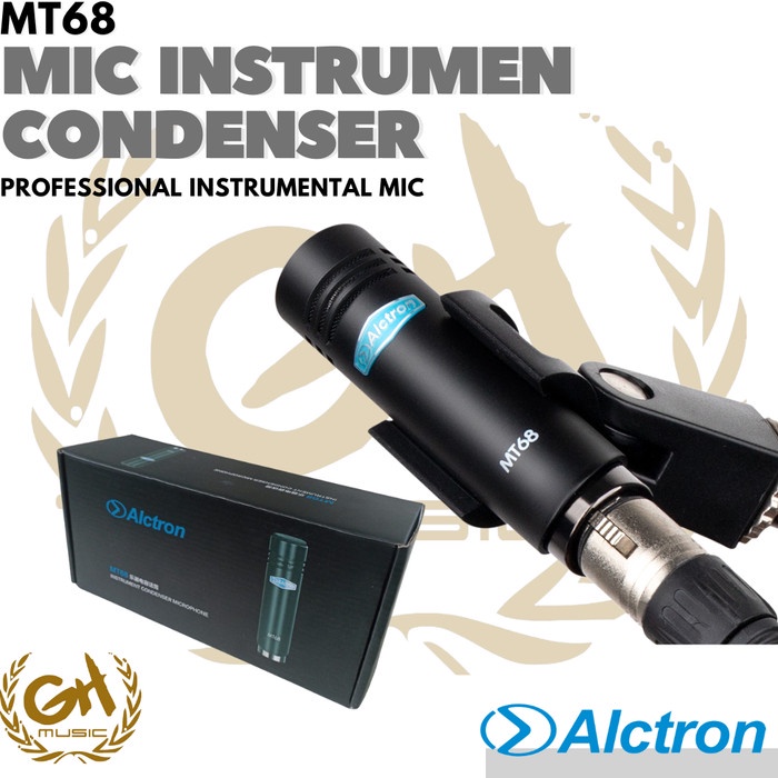 ALCTRON MT68 CONDENSER INSTRUMENT MICROPHONE - Mic Instrumen Condenser