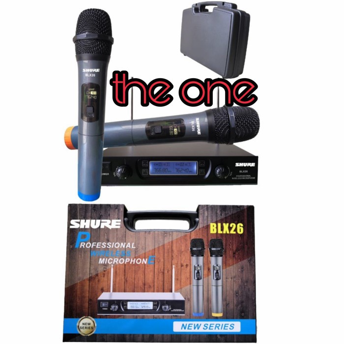 mic wireless shure BLX 26 / BLX26 2 handle free koper
