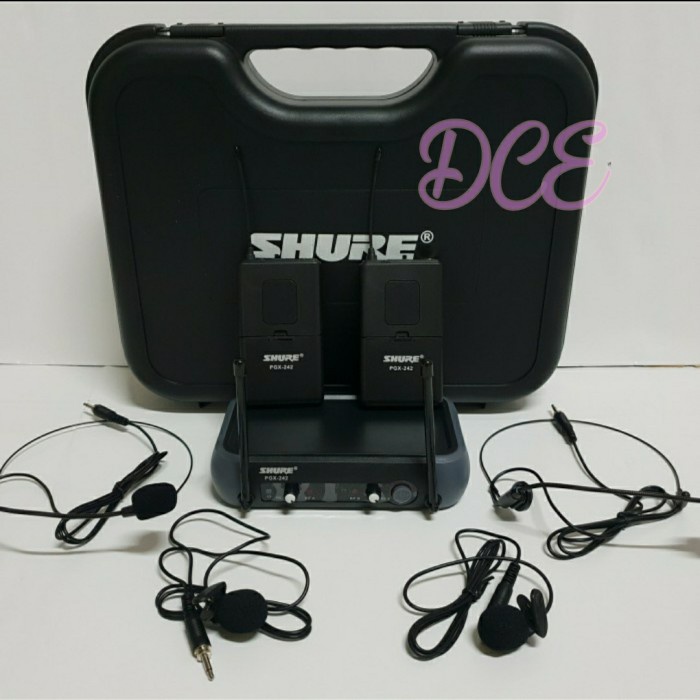 Mic Wireless Shure PGX 242 PGX242 2Bh Clip on 2Bh Headset