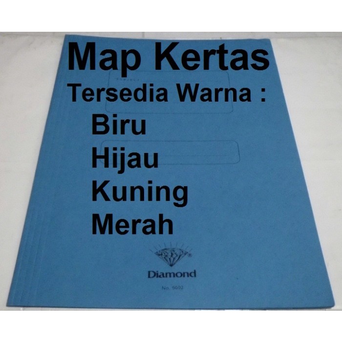 

Termurah Map Kertas Diamond Polos 5002 Hijau , Kuning , Merah , Biru Isi 50Pcs Original