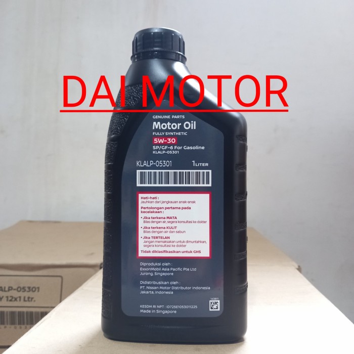 Nissan genuine oil SN 5w30 (oli Nissan Datsun) star