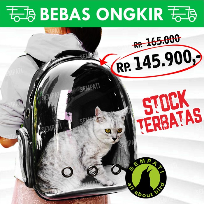 TAS KUCING ASTRONOT IMPORT TAS GENDONG KUCING PET CARGO BOX GENDONGAN