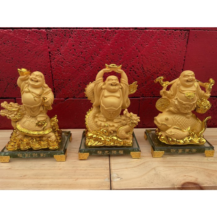 Patung buddha tertawa , siaw mien fud , buddha rejeki