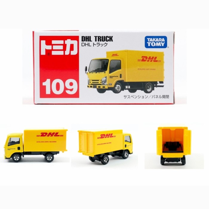 Promo Tomica Reguler 109 Dhl Truck Miniatur Diecast Truk Dhl