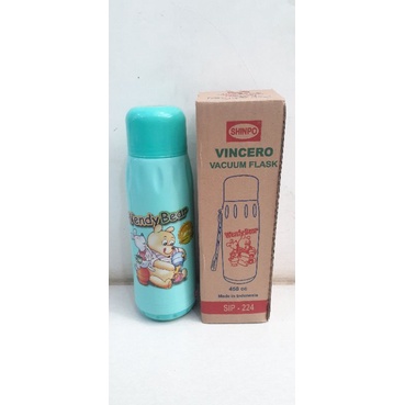 Termos Air Panas Vincero 450 ml Shinpo SIP 224 - Pink, Hijau, Kuning