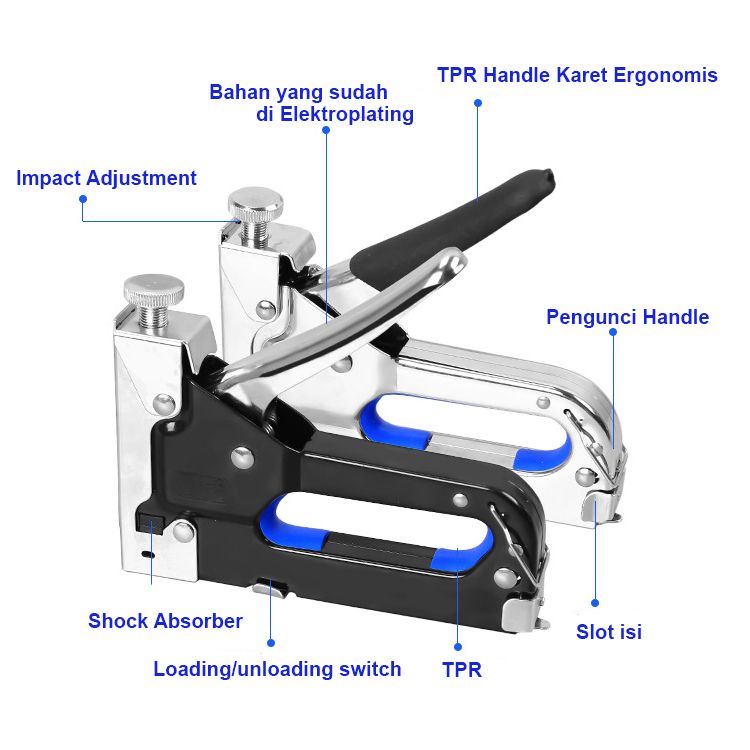 

Staples Alat Paku Triple Staples Nail Gun Taer