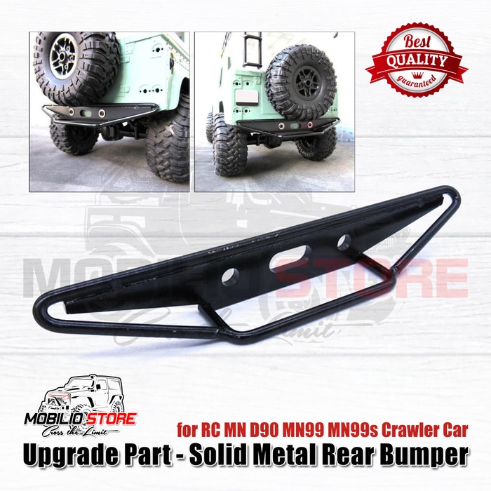 UPGRADE PART - REAR BUMPER BELAKANG SOLID METAL RC MN D90 MN99 MN99S ORIGINAL TERBARU