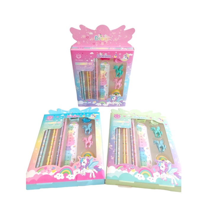 

SALE Stationery set Unicorn Astronot 12in1 stationery anak kado ultah anak Termurah