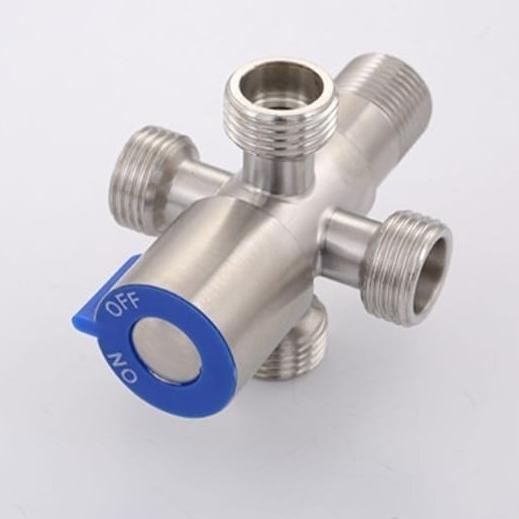 stop kran cabang 4 lobang angle valve - kran shower cabang stainless Murah