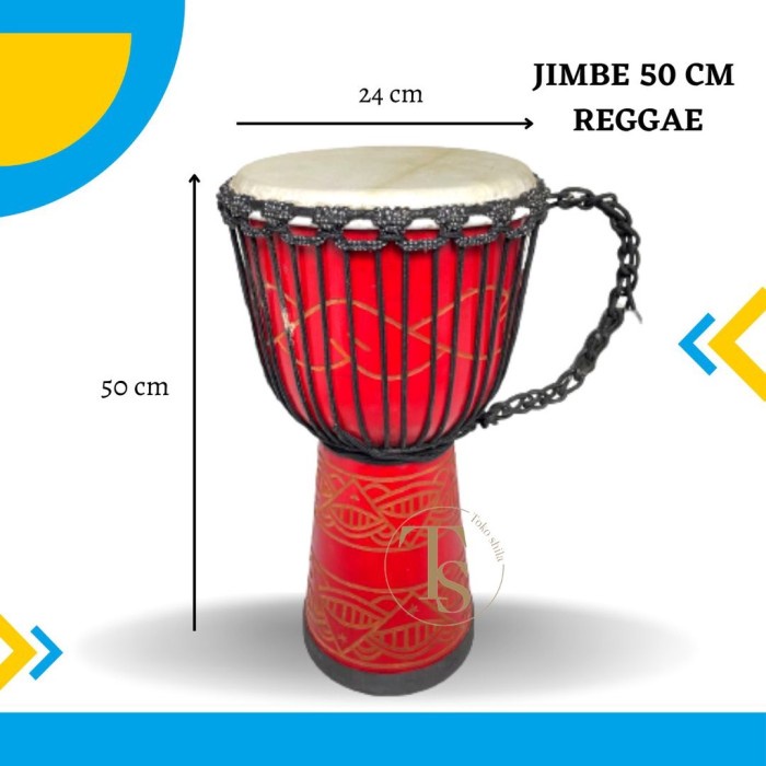 Jimbe - Bisa Cod / Bayar Ditempat Jimbe Jumbo Ukuran 50 Cm Alat Musik
