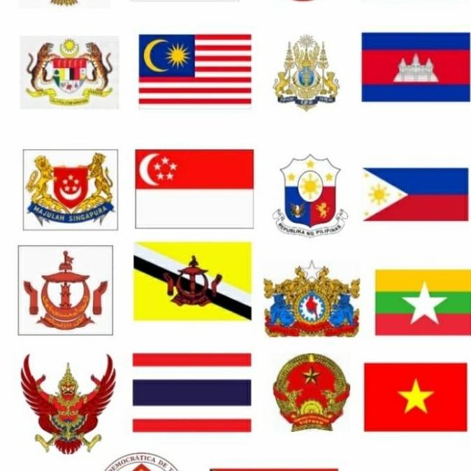 Bendera Bendera Negara ASEAN satu set