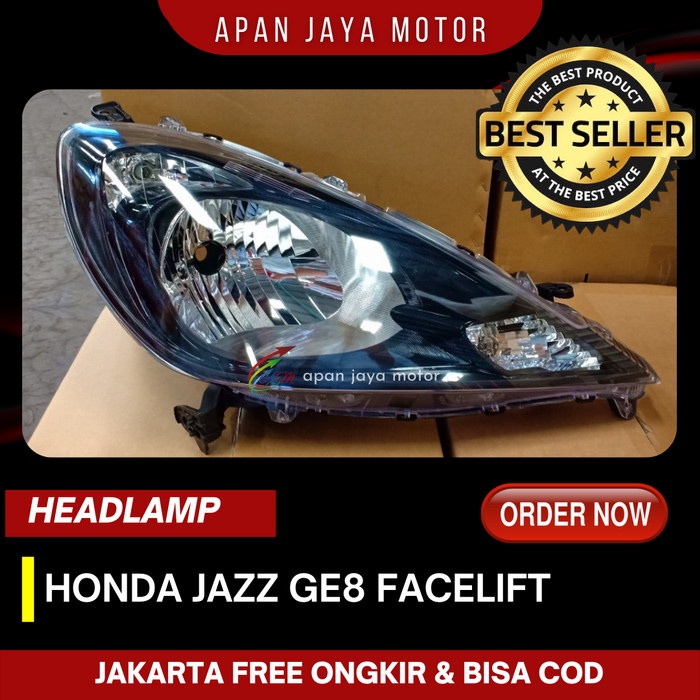 HEADLAMP LAMPU DEPAN HEADLIGHT HONDA JAZZ GE8 FACELIFT 2012 TYC