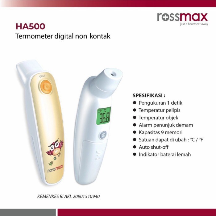 TERMOMETER INFRARED ROSSMAX HA500 -Tatasie
