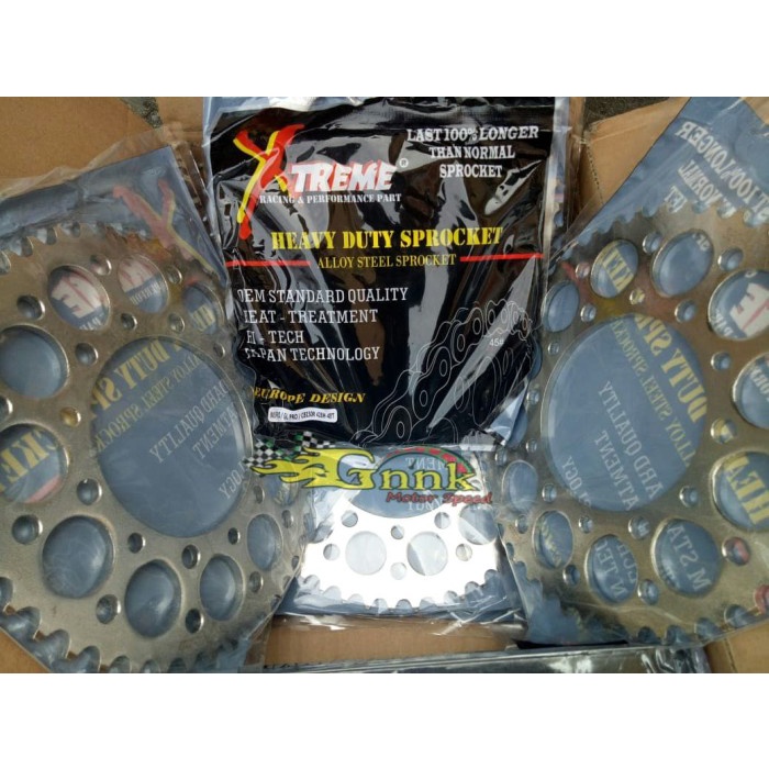 ✨COD Gear Belakang Honda Tiger 520H 41T 45T Xtreme Racing Terbaru