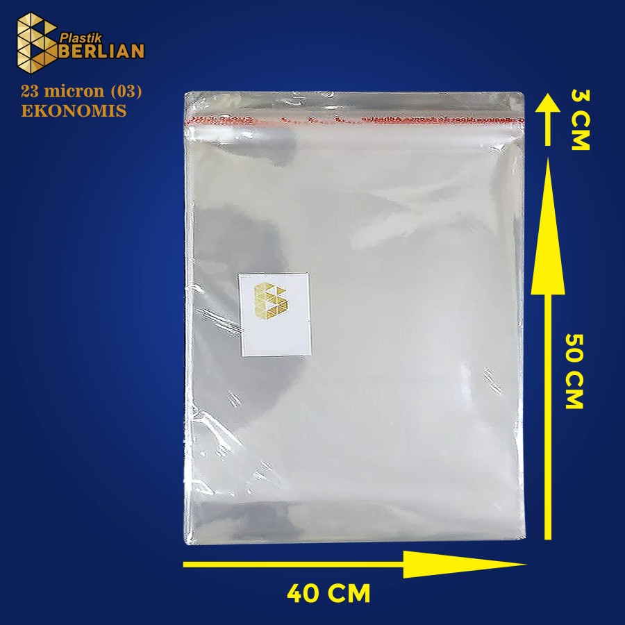 

40 X 50 Cm Plastik Opp Ekonos 23Cron (100 Lbr) (Lem/Seal)