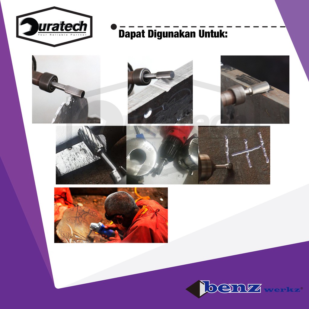 Tuner Panjang Tunner Bor Gerinda Long Cuner Mata Bor 3 Mm / Mata Bor Cun Porting / Cunner Set 10 Pcs