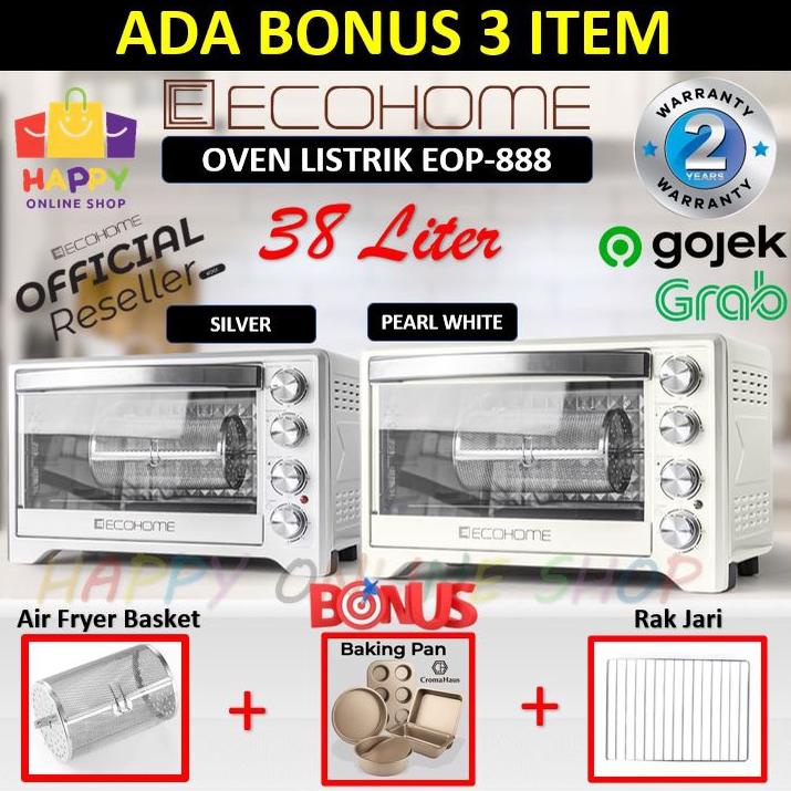 ECOHOME Oven Listrik ECOHOME Electric Oven Platinum EOP-888 - 38 Liter