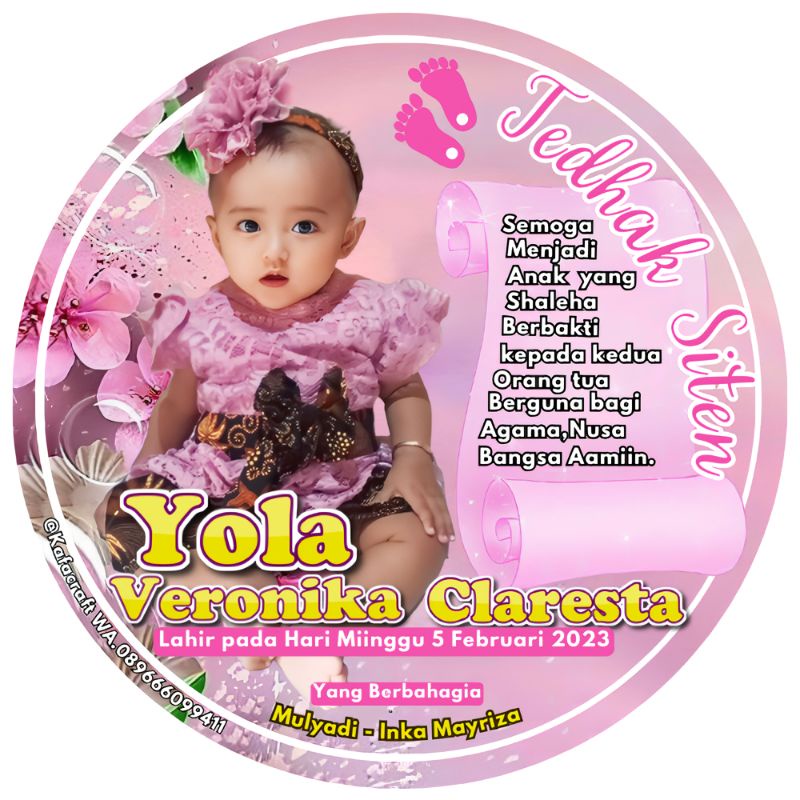 

stiker dundunan diameter 8cm