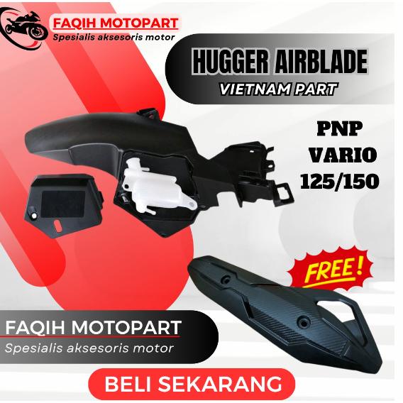 Original HUGGER AIRBLADE SPAKBOR KOLONG VARIO PLUS TAMENG KNALPOT HUGGER VARIO OLD SPAKBOR KOLONG VA