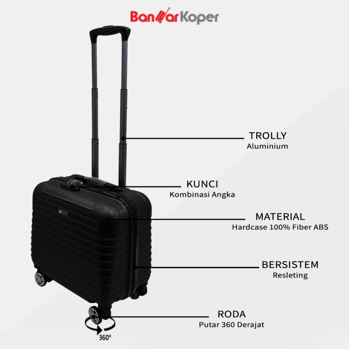 Tas Koper Kabin Polo Twin 810-35 Fiber Asb Koper 18 Inch