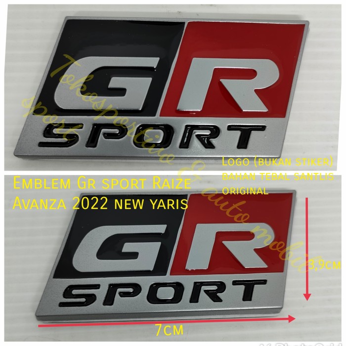 Emblem Logo Lambang Toyota GR SPORT gr sport ORI universal mobil GR star