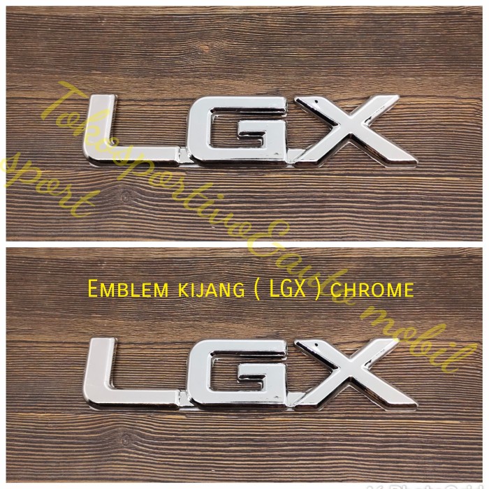 Emblem logo Lambang stiker tulisan huruf Toyota kijang Lgx LGX chrome star