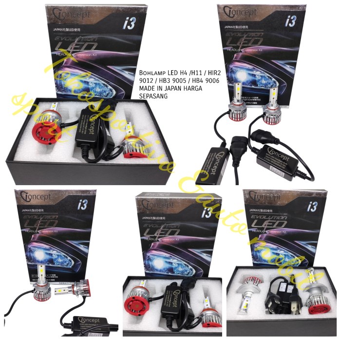 LAMPU LED MOBIL H4 H11 HIR2 9012 HB3 9005 HB4 9006 LED PUTIH IN JAPAN star
