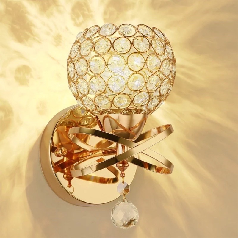 Lampu Hias Mewah Crystal / Lampu Hias Dinding / Lampu Hias Kamar Tidur / Lampu Gantung Crystal