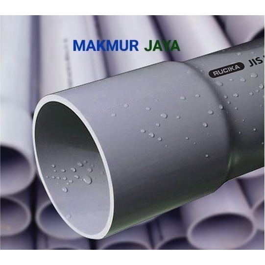 Promo Pipa Pvc Rucika Jis 4" Vp-Aw / Pipa Air Rucika Abu 4 Inch Aw