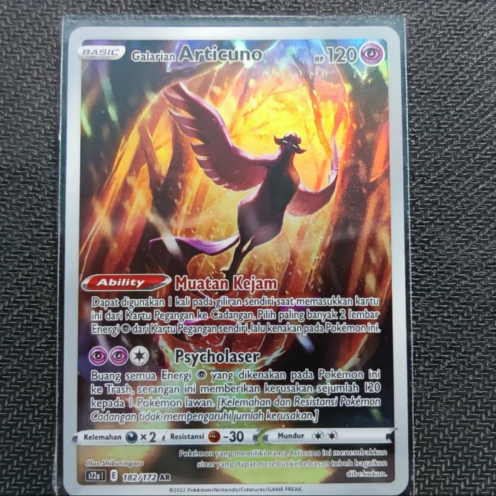 GALARIAN ARTICUNO AR POKEMON TCG INDONESIA