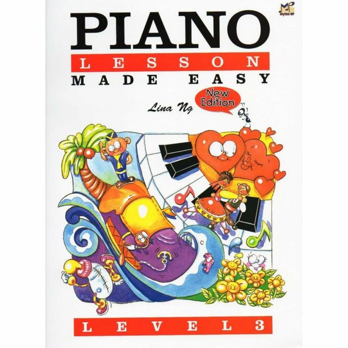 

Piano Lesson Made Easy Level 3 Lina Ng - Buku Belajar Piano Pemula Kode 1212