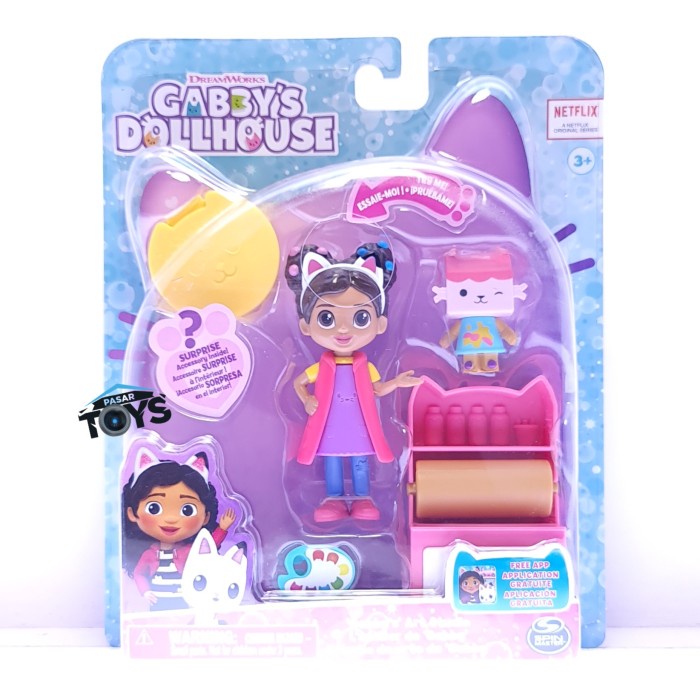 Gabby'S Dollhouse Art Studio Set Gabby Original Ready