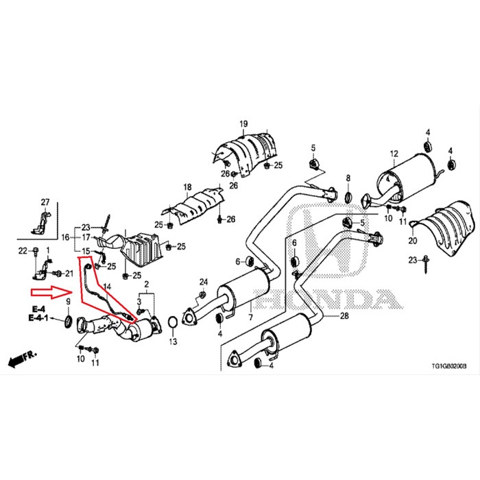 Sensor Oxygen Oksigen Bawah Honda Brio Original