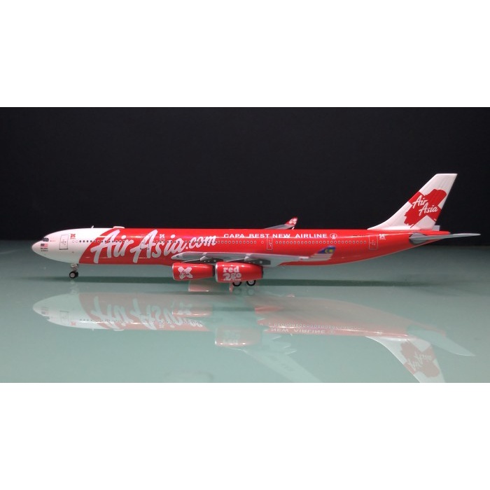 Promo Airasia X Malaysia A340-300 9M-Xab By Panda Model 1:400 Scale