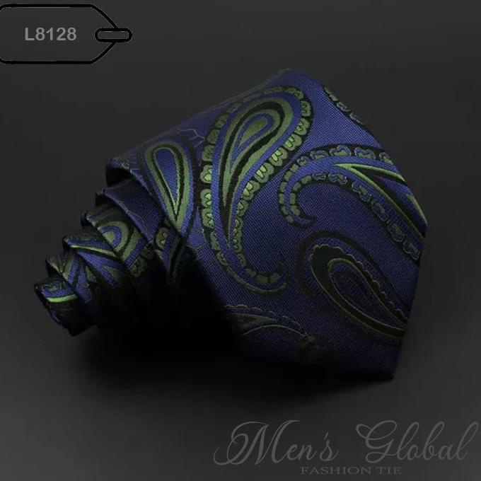 DASI PRIA LEBAR 8 CM KANTOR WEDDING STRIP NAVY HITAM MERAH ELEGANT