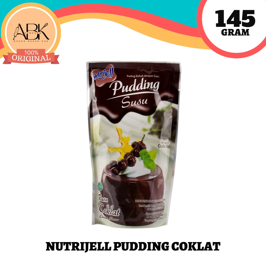 

PUDDING SUSU NUTRIJELL COKLAT 145 GR | PUDING COKLAT NUTRIJEL 145GR