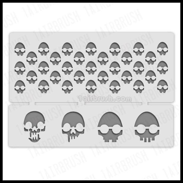 

TERBARU STENCIL ALIEN SKULL - MOTIF TENGKORAK