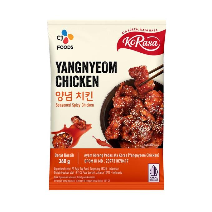 

NEW KORASA YANGNYEOM CHICKEN / AYAM GORENG PEDAS KOREA 360 GRAM HANYA HARI INI