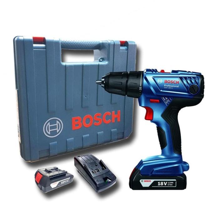 Bosch Cordless Drill Gsr 180-Li Bor Baterai Bosch