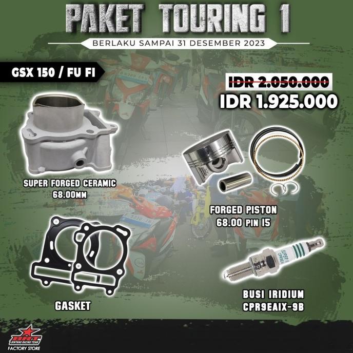 BRT Paket Touring 1 GSX 150-FU FI Bore UP Block Ceramic - Piston 68 MM