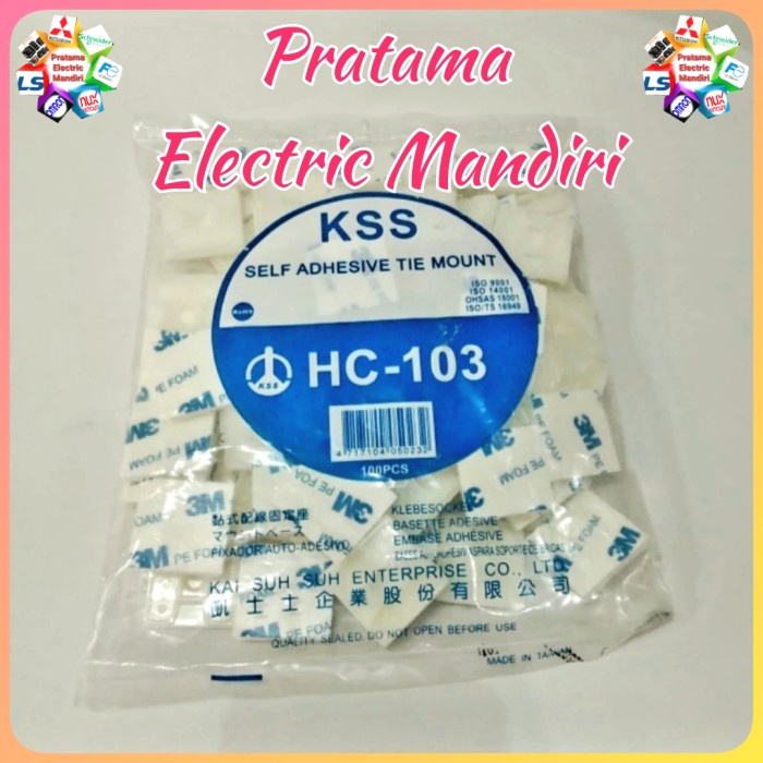 

Promo Tie Mount Self Adhesive Pengait Kabel Hc-103 Hc103 Hc 103 Kss