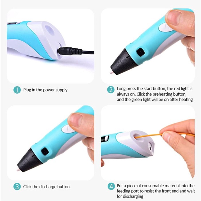 

New 3D Pen Printing/ Pena 3D Murah Drawing Lukis Abs Filamen Mainan Diy _.