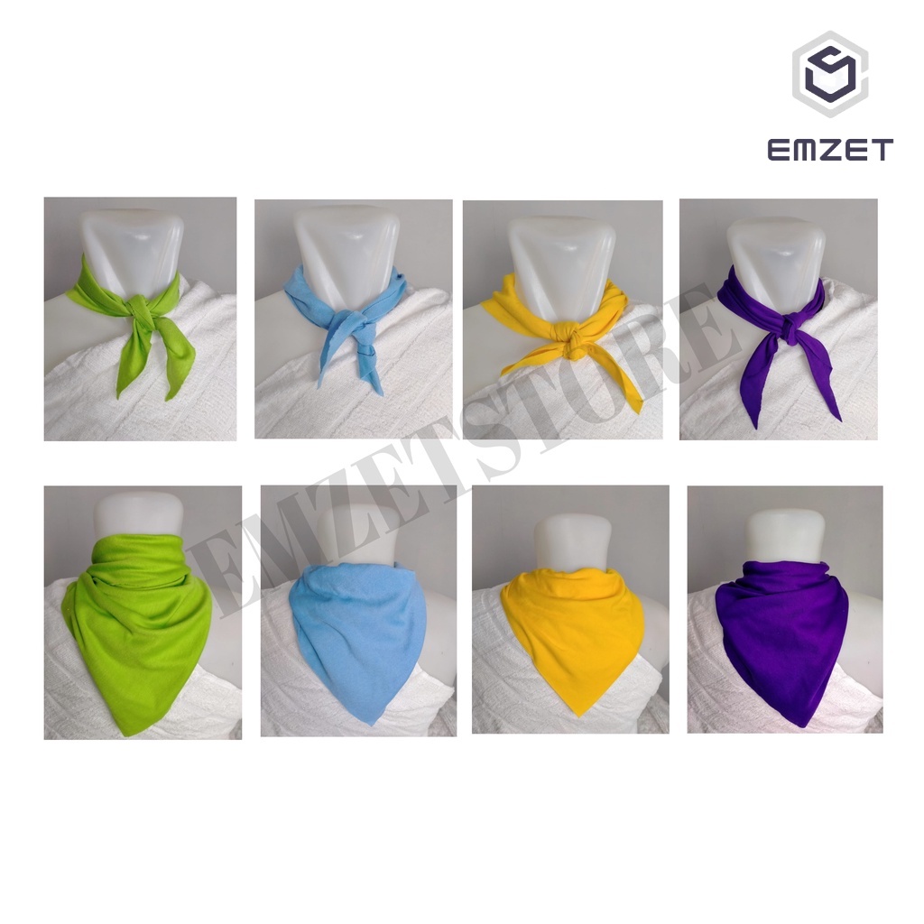 VGZ SYAL WARNA SLAYER POLOS SYAL SEGITIGA BANDANA IKET SLAYER WARNA Z3Z