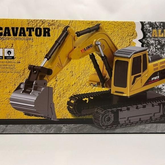 DISKON SPESIAL RC EXCAVATOR METAL ALLOY 6CH YILING RC BEKO METAL BESI ASLI BEGO TERBARU