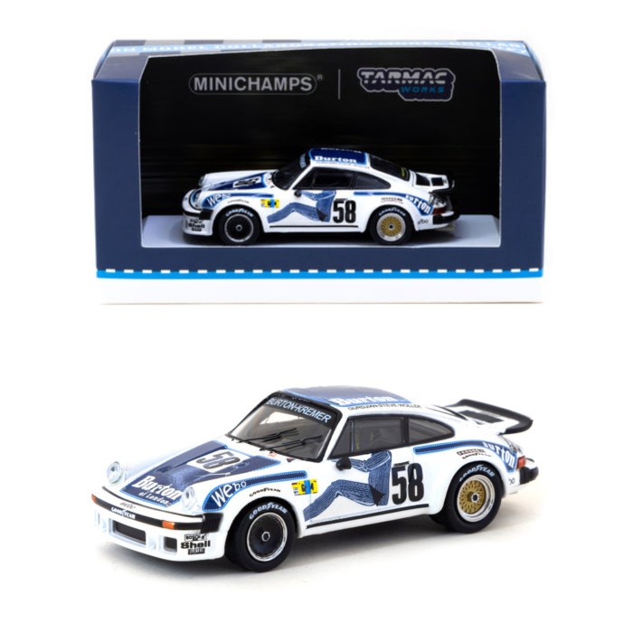 FLASH SALE TARMAC WORKS X MINICHAMPS PORSCHE 934 BURTON TERBARU