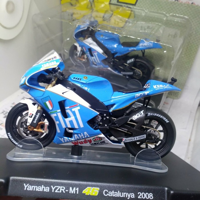 FLASH SALE 1/18 SCALE MOTOR YAMAHA YZR-M1 2008 CATALUNYA ACER ROSSI TERBARU