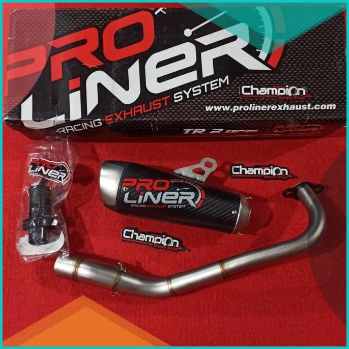 Knalpot Racing PROLINER Pro Liner TR-2 TR2 TR 2 Carbon Short NMAX Old